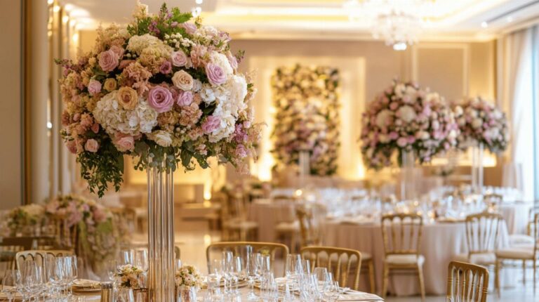 10 idees de decoration de mariage avec des guirlandes lumineuses